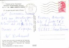 CPSM Chemin de Fer Touristique Froissy Dompierre (Somme)