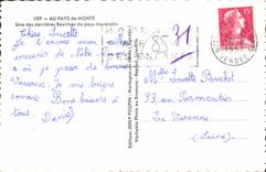 CPA Au Pays de Monts Une des dernieres Bourines du pays Maraichin 