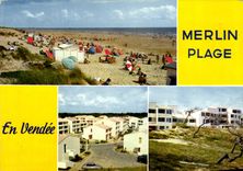 CPSM St Jean de Monts Merlin Plage  