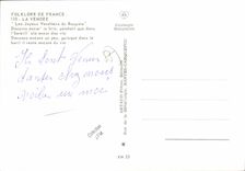 CPA Folklore de France La Vendee Boupère