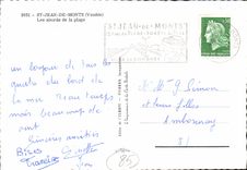 CPSM St Jean de Monts Vendee Les abords de la plage 