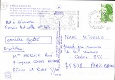 CPSM Parcs à Moules de bouchots mytiliculteur