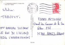 CPSM L'Herbergement Vendee Place de l'Eglise