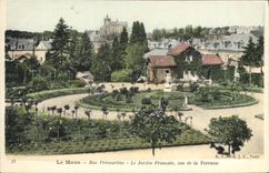 CPA Le Mans Rue Premartine Le Jardin Francais vue de la Terrasse 