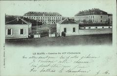 CPA Le Mans Caserne du 117 d'Infanterie 