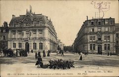 CPA Le Mans La Bourse de Commerce et l'Hotel des Postes 