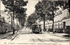 CPA Le Mans L'Avenue Rubillard et l'Hopital 