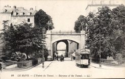 CPA Le Mans L'Entree du Tunnel 
