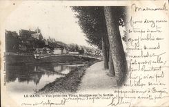CPA Le Mans Vue prise des Vieux Moulins sur la Sarthe 