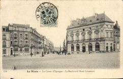 CPA Le Mans La Caisse d'Epargne Le Boulevard Rene Levasseur 