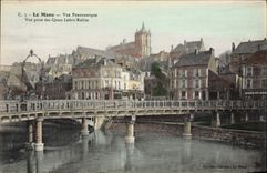 CPA Le Mans Vue panoramique vue prise des Quais Ledru Rollin 