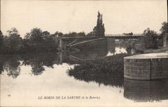 CPA Le Bords de la Sarthe à la Raterie 