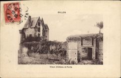 CPA Ballon Vieux Chateau et Porte 