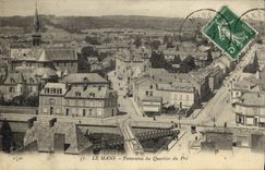 CPA Le Mans Panorama du Quartier du Pré