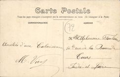 CPA La Sarthe le père Queru allant au marché
