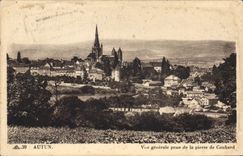 CPA Autun Vue generale prise de la pierre de Couhard 
