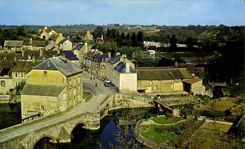 CPSM Fresnay sur Sarthe Sarthe La Sarthe et vue Generale 