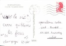 CPSM Champagne Sarthe Vue generale aerienne