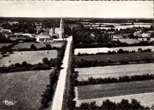 CPSM La Chapelle du Chene Sarthe Arrivee du Pelerinage Vue aerienne 