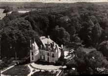 CPSM Environs de Lavernat Sarthe Chateau de Mange Vue aerienne 