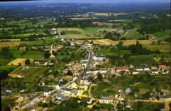 CPSM Lombron Sarthe Vue generale aerienne 