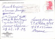 CPSM Laigne en Belin Sarthe vue generale aerienne