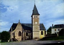 CPSM Courdemanche Sarthe l'Eglise 