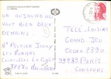 CPSM Courcelles la Foret Sarthe Le chateau