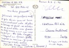 CPSM Cerans Foulletourte Sarthe Bel Air vue aerienne