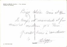 CPSM Besse sur Braye Sarthe Vue aerienne Chateau de Glatigny