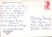 CPSM Ardenay sur Merize Sarthe Vue generale aerienne