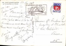 CPSM Saint Leonard des Bois Le Touring Hotel et la Piscine