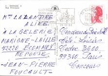 CPSM Marigne Rue principale 