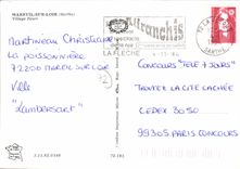 CPSM Mareuil sur Loir Sarthe Village fleuri