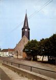 CPSM Neufchatel en Saosnois L'Eglise et la Poste 