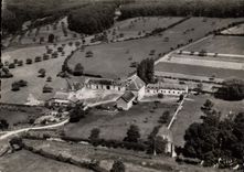 CPSM Neufchatel en Saosnois Sarthe L'Abbaye de Perseigne et colonie de Vacances vue aerienne 