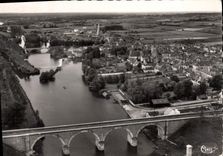 CPSM Noyen sur Sarthe Vue aerienne 