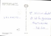 CPSM Pontvallain Sarthe Le Prieure Fraicheur la salle à manger le parc la salle de sejour 