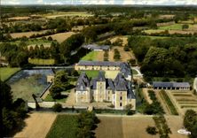 CPSM St Mars d'Outille Sarthe Vue aerienne Chateau de Segrais 