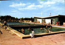 CPSM Mansigne Sarthe la Piscine Municipale 