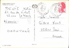 CPSM Yvre le Polin Sarthe chateau de la Briere 