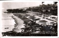 CPA Aix les Bains vue d'ensemble de la plage 