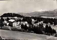 CPSM Aix les Bains le Revard Savoie le plateau du Revard et le Mont Blanc 