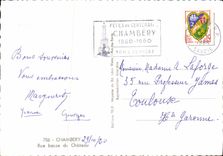 CPSM Chambery rue basse du chateau 