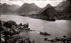 CPA Lac d'Annecy Talloires le Port au fend le Massif des Bauges 