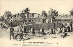 CPA Vieux Montmartre 1860 Ancienne Place de l'Abreuvoir 