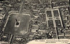 CPA Paris Panorama de la Place Vendome pris en Ballon 