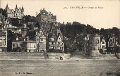 CPA Trouville Groupe de Villas 