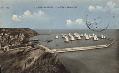 CPA Port en Bessin La Ville et l'Avant Port 