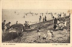 CPA Langrune La Plage a l'heure du Bain 